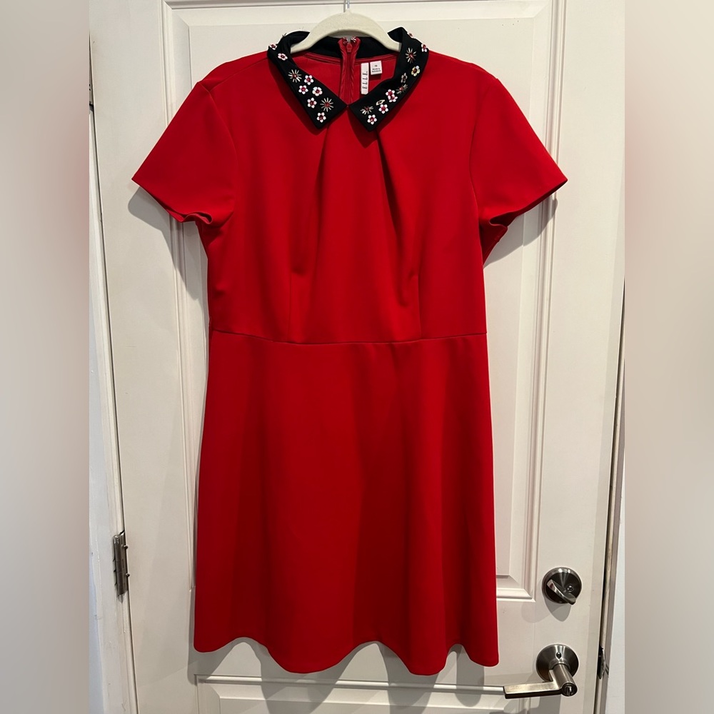 Elle - Beaded Collar Dress